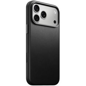 Nomad Traditional Camino Leren Hoesje iPhone 18 Pro Max Zwart