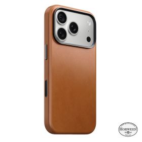 Nomad Traditional Leren Hoesje Horween iPhone 18 Pro Saddle