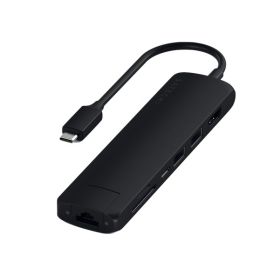 Satechi Type-C Multi-Port Hub 4K Ethernet Slim zwart