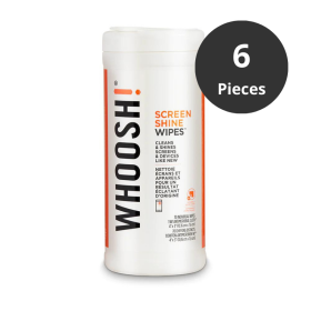 WHOOSH! Screen Shine Wipes 70 canister master case 6 pieces