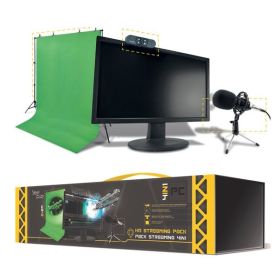Steelplay Pro HD Streamers Pack 4 in 1 - green screen 2 m x 2 m