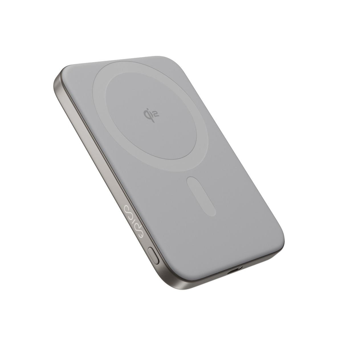 Epico UltraPack Draagbare Draadloze Magnetische Powerbank Ultradun 8,6 mm 5000mAh Titanium - 9915112100086