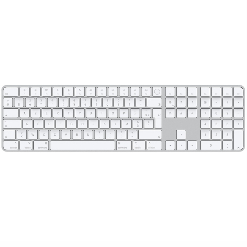 Apple Magic Keyboard Numeric with Touch ID AZERTY Blanc