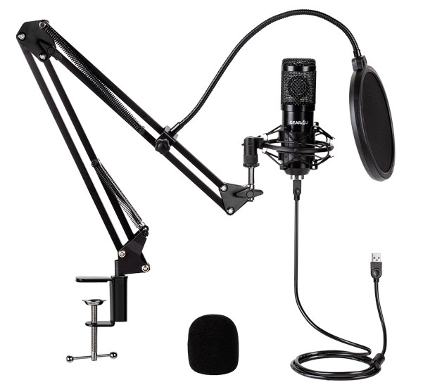 Gear4U Streaming Microfoon met arm bundel - 5713552003874