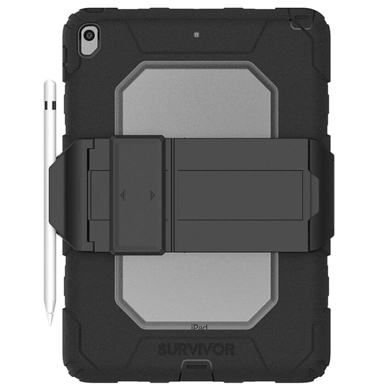 Griffin Survivor All-Terrain case met standaard voor  iPad Air & Pro 10.5" - Zwart