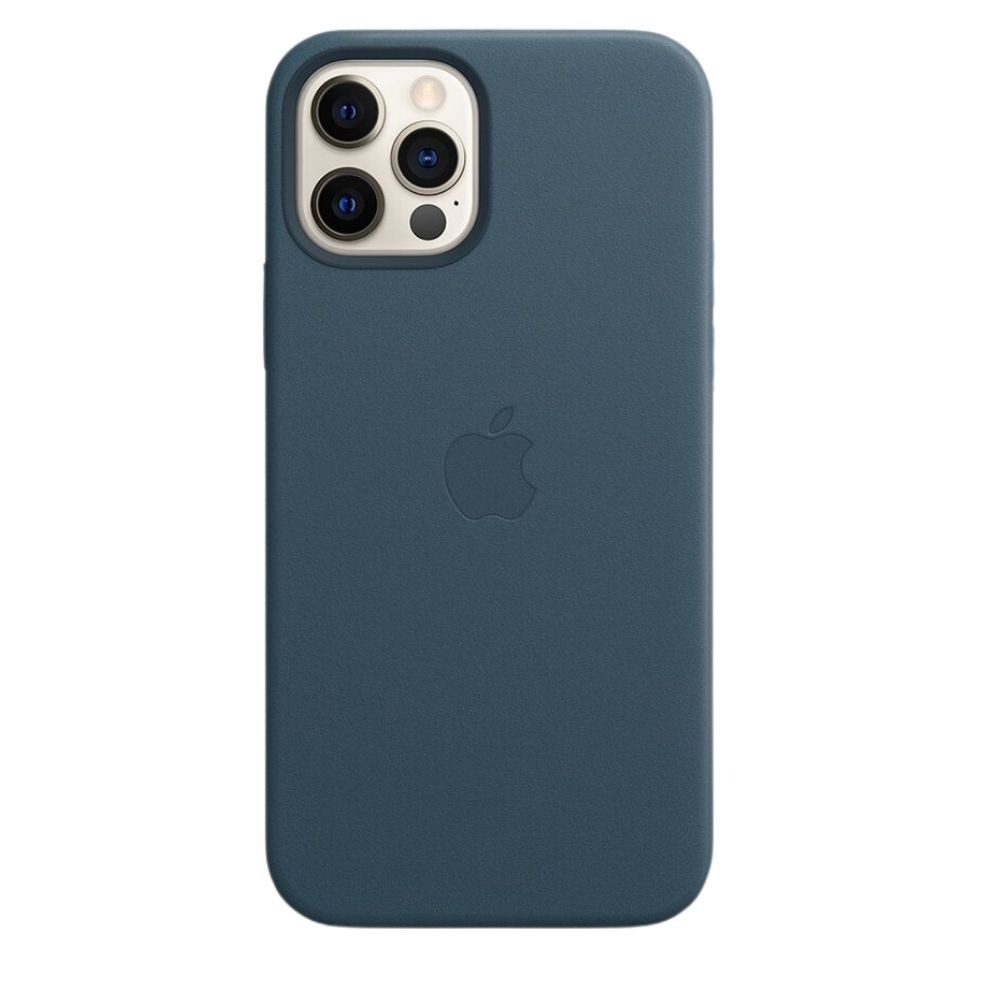 Apple Coque en cuir MagSafe pour iPhone 12 / 12 Pro - Baltic Blue