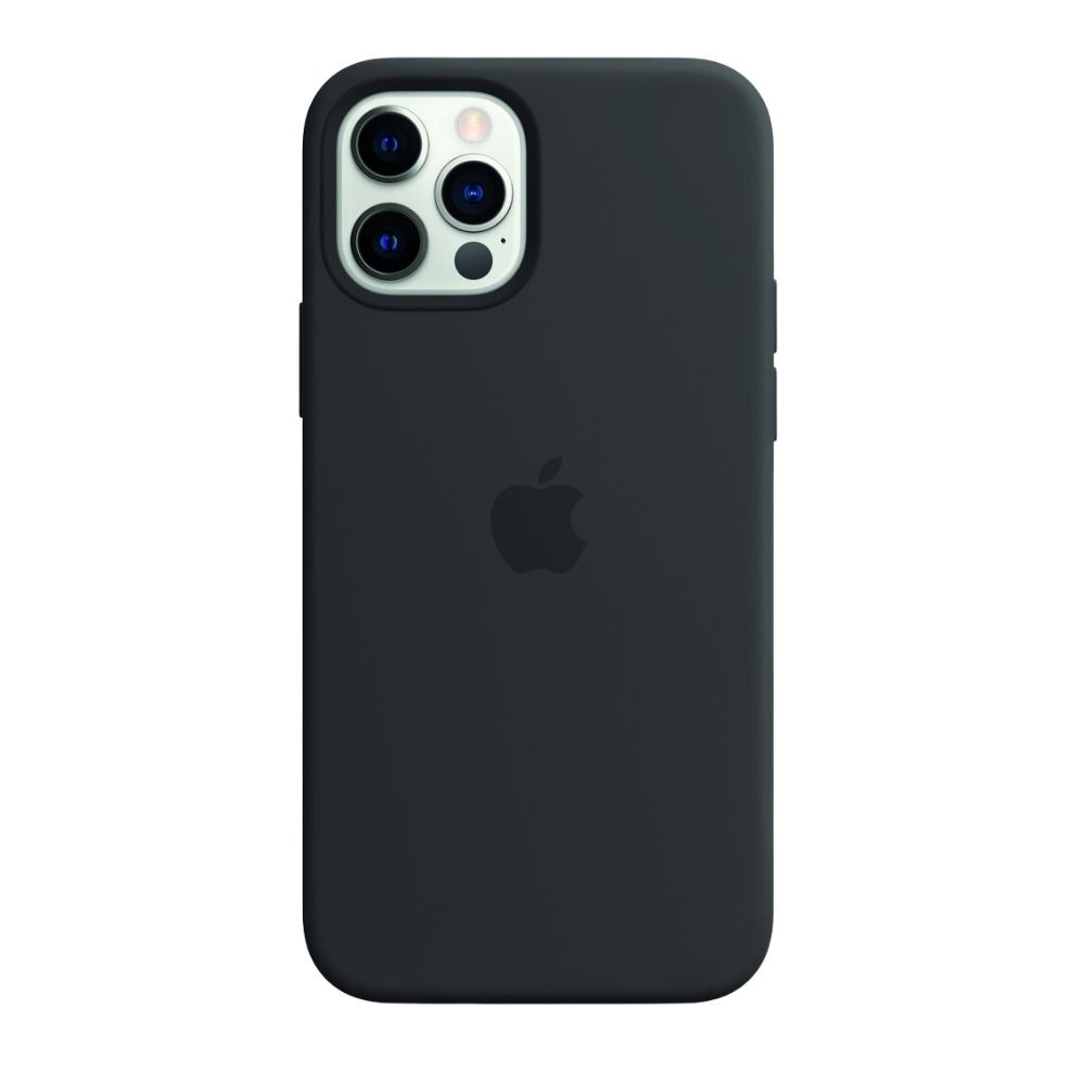 Apple - Coque MagSafe Silicone iPhone 12 / 12 Pro - Noir
