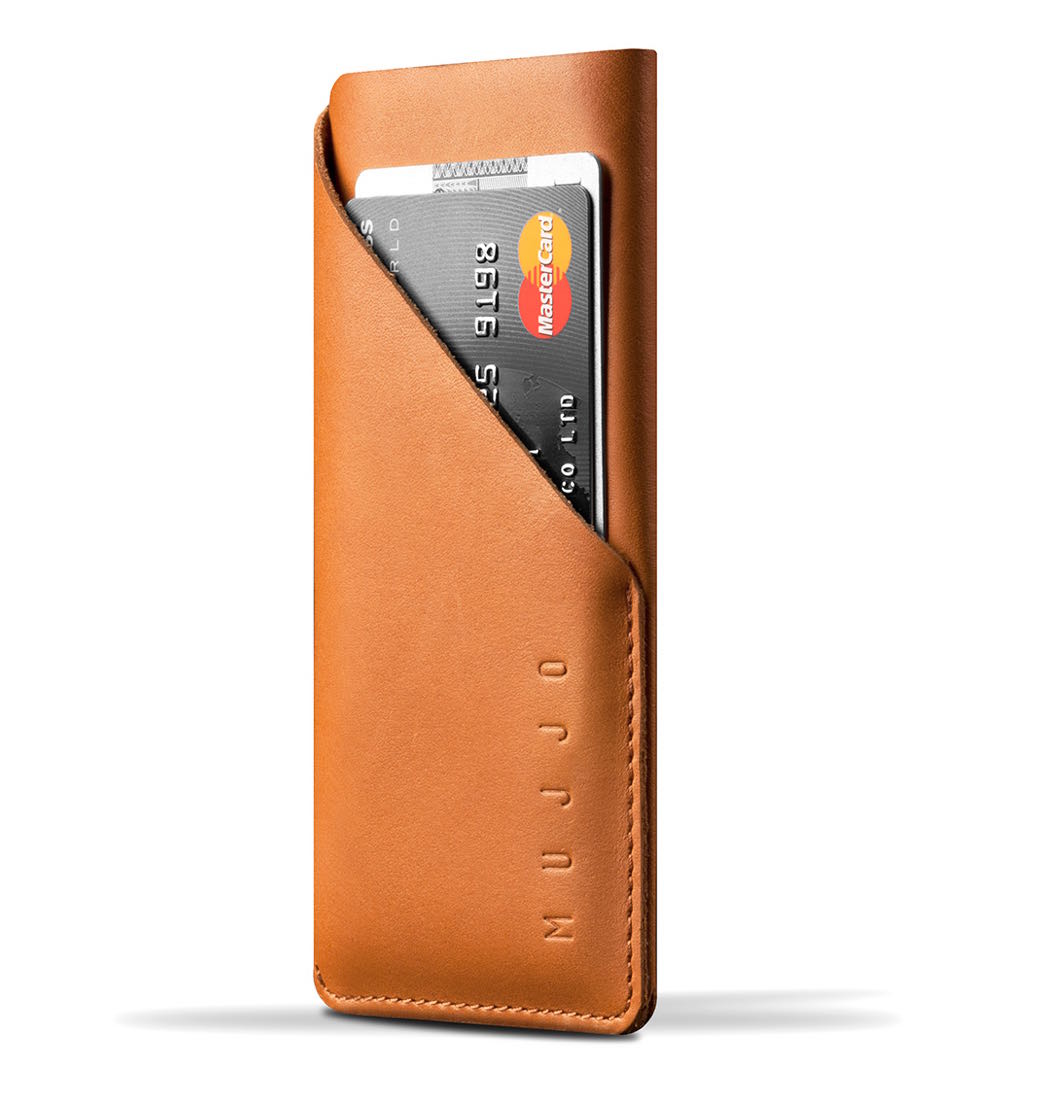 Mujjo Wallet Leren Sleeve Iphone X Xs Bruin mujjo kopen in de aanbieding