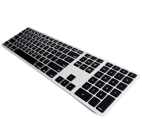 Matias Draadloos Toetsenbord US QWERTY met Backlight voor MacBook zwart/zilver