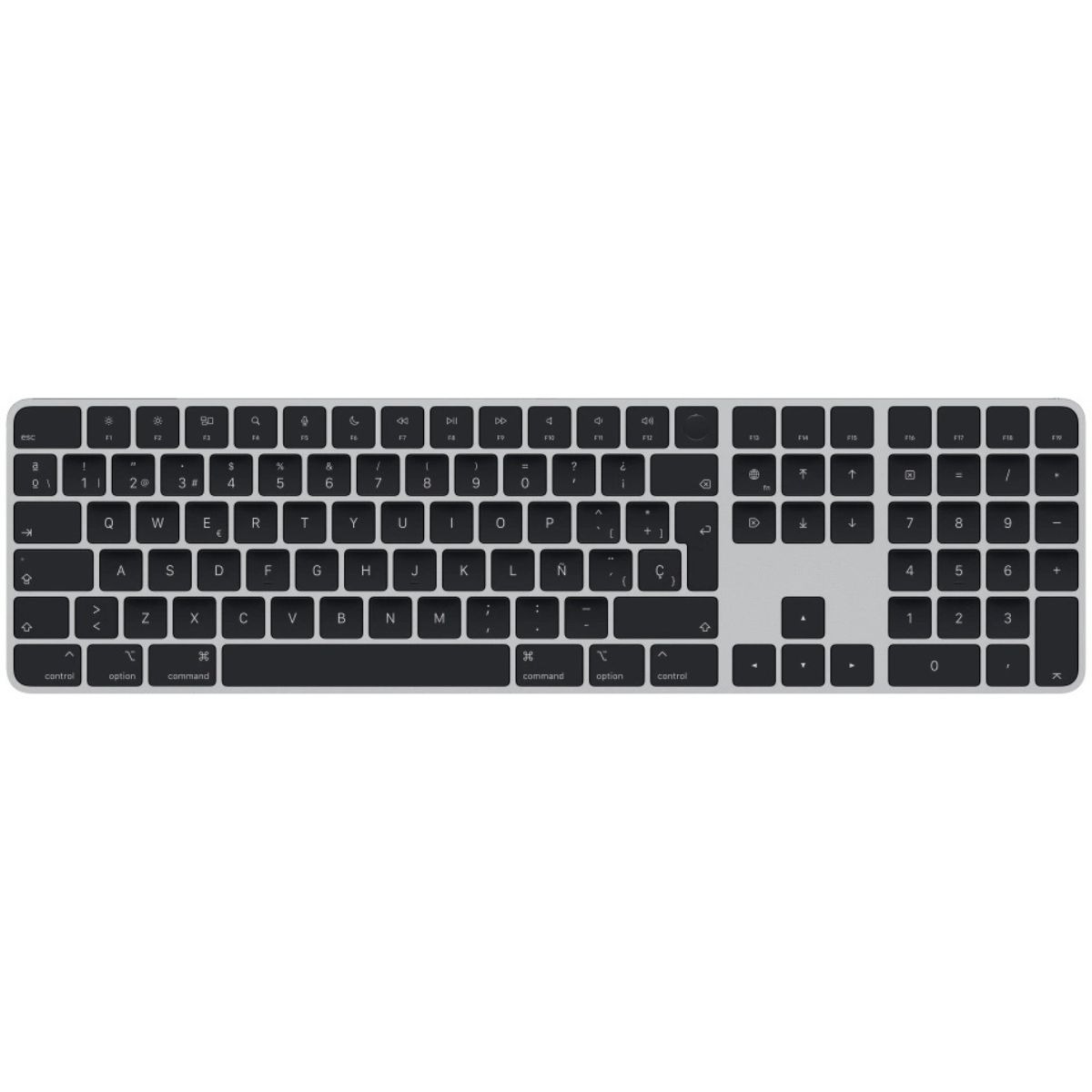 Apple Magic Keyboard avec Pavé Numérique et Touch ID QWERTY ESP - Noir