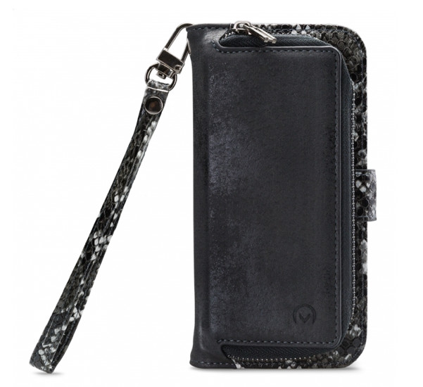 Mobilize 2in1 Magnet Zipper Case iPhone 13 zwart / snake