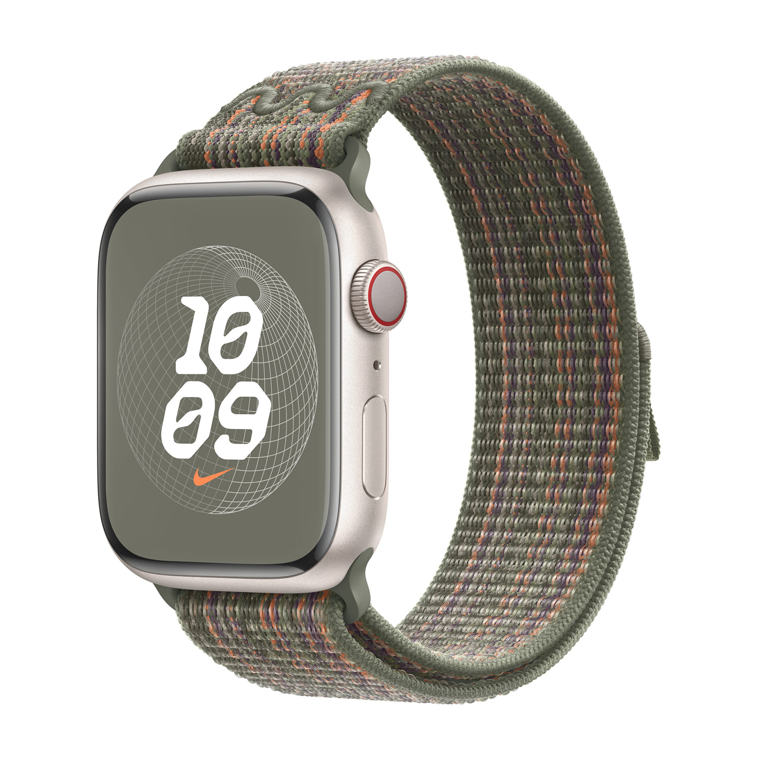 Apple Nike Sport Loop Apple Watch 42mm / 44mm / 45mm / 49mm Sequoia / Orange