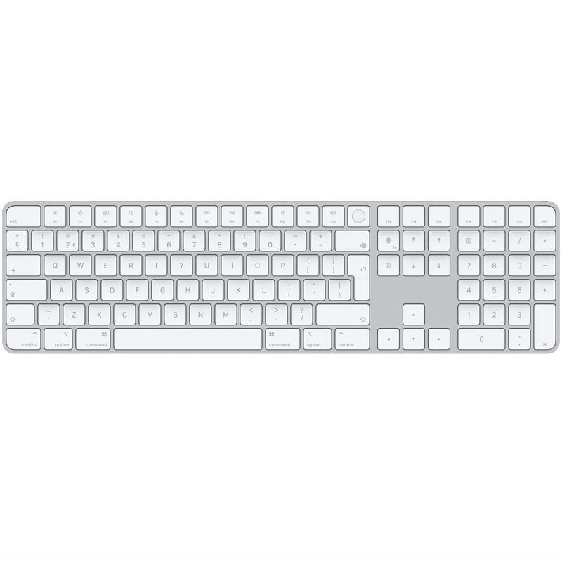 Apple Magic Keyboard Numeric with Touch ID QWERTY INT White
