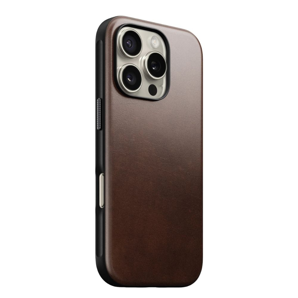 Nomad Coque en Cuir Moderne iPhone 16 Pro - Cuir Horween Olde Dublin
