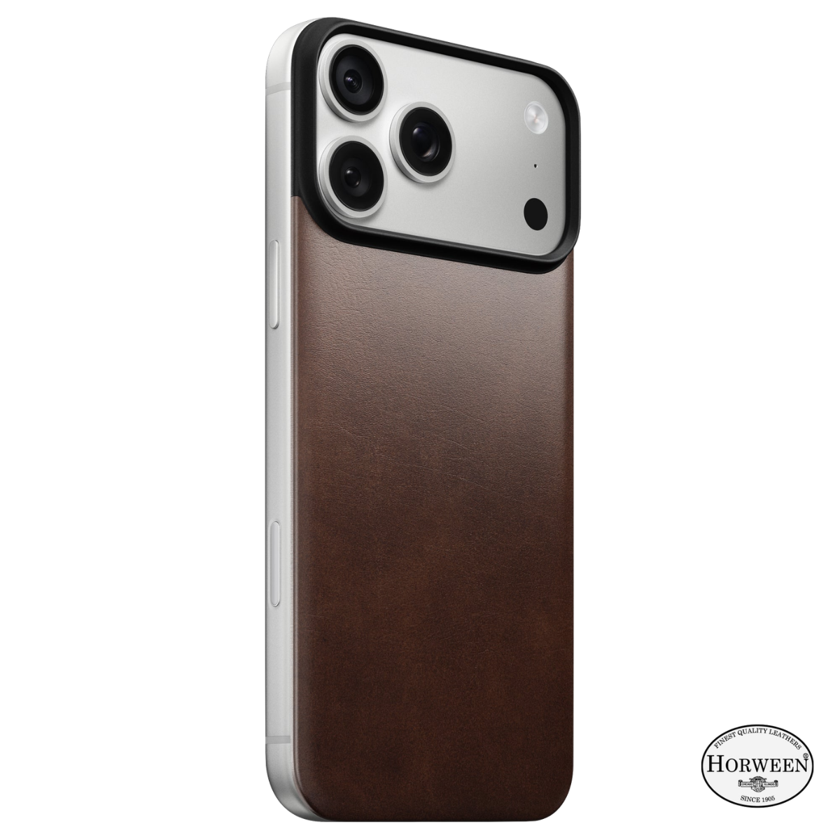 Nomad Magnetische Leren Achterkant Horween MagSafe iPhone 18 Pro Max Rustic Brown - NM009339858
