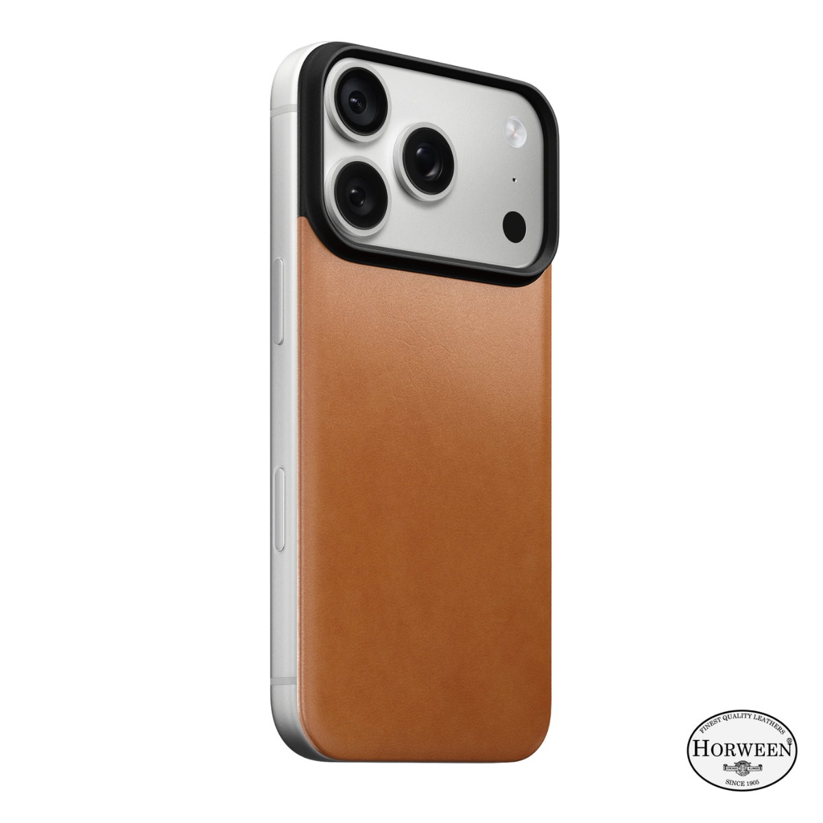 Nomad Magnetische Leren Achterkant Horween MagSafe iPhone 18 Pro Saddle - NM009414858