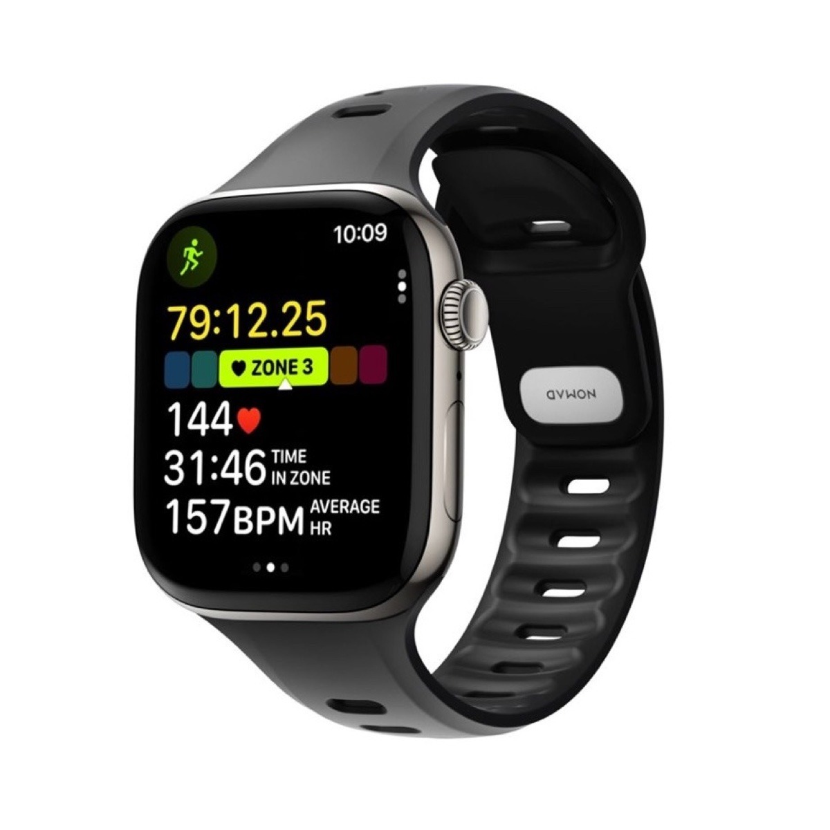 Nomad Tempo Band Apple Watch 38mm/ 40mm/ 41mm/ 42mm Zwart - NM011406858