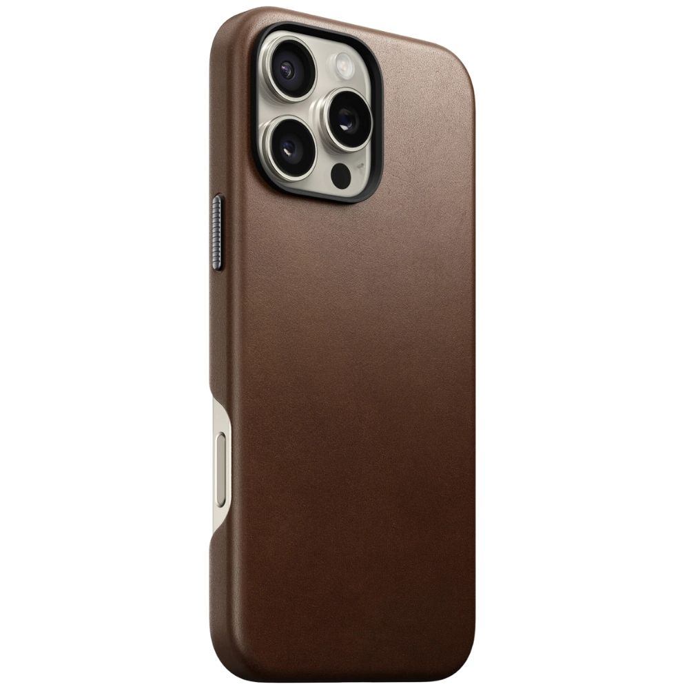 Nomad Coque en Cuir Traditional iPhone 16 Pro Max - Marron