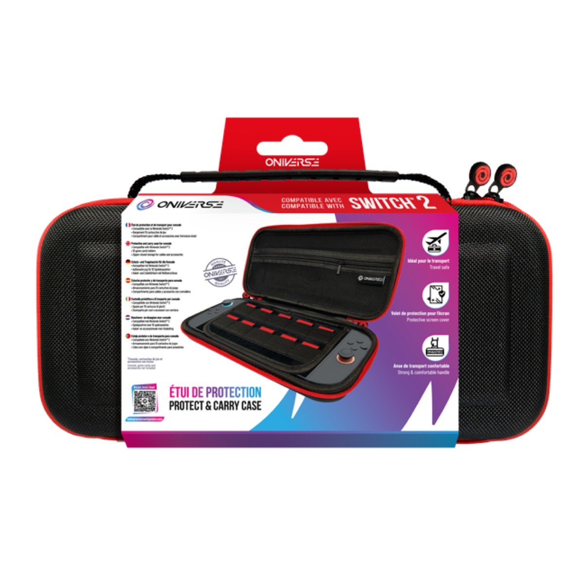 Oniverse Nintendo Switch 2 Draagtas Zwart - ONICAS3-SWI2-BLK