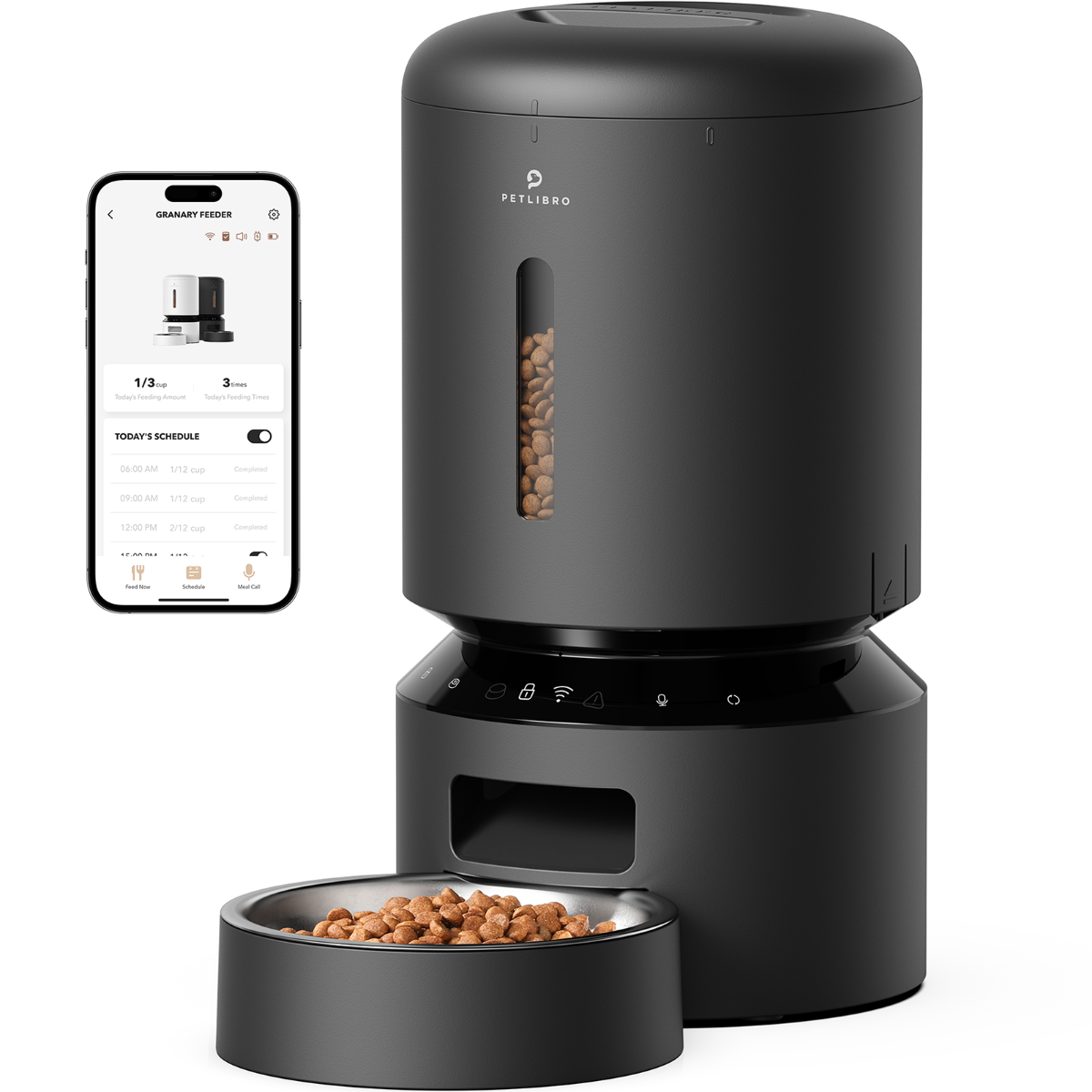 Petlibro Granary WIFI Automatische Voerbak 5L zwart - PL-AF103-94B