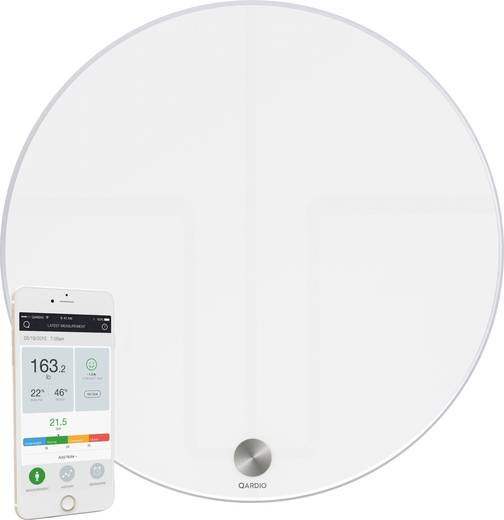 Qardio Qardiobase Analyse Weegschaal Bluetooth Wit qardio kopen in de aanbieding