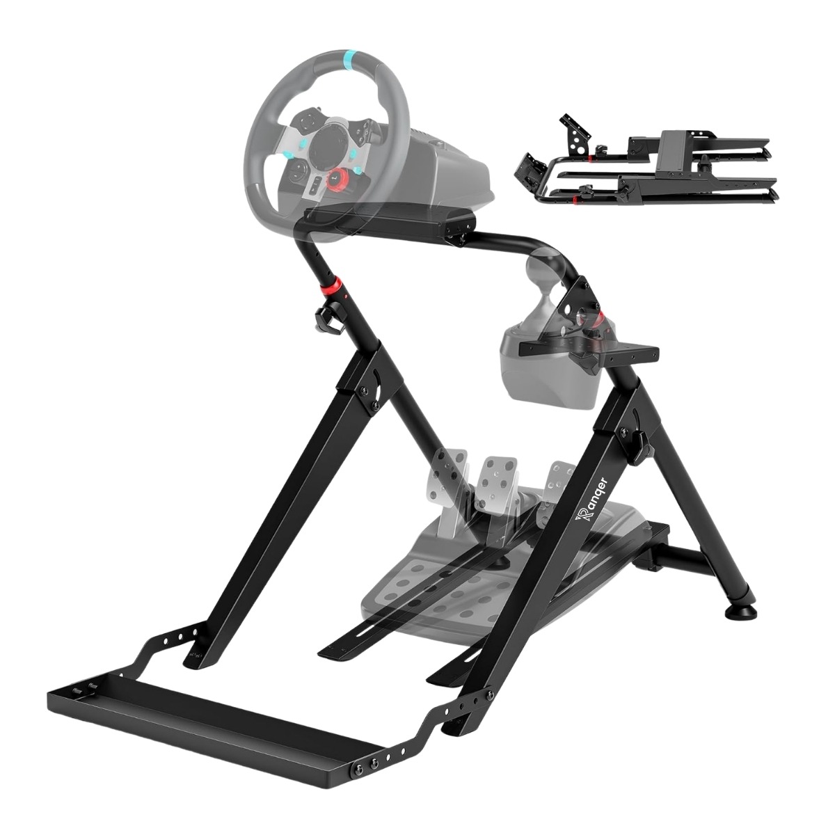 Ranqer Racing Wheel Stand Pro zwart - RQ-SIMULATOR-3