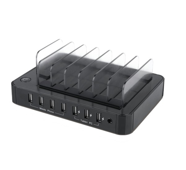 Satechi - Station de charge USB à 7 ports - Noire