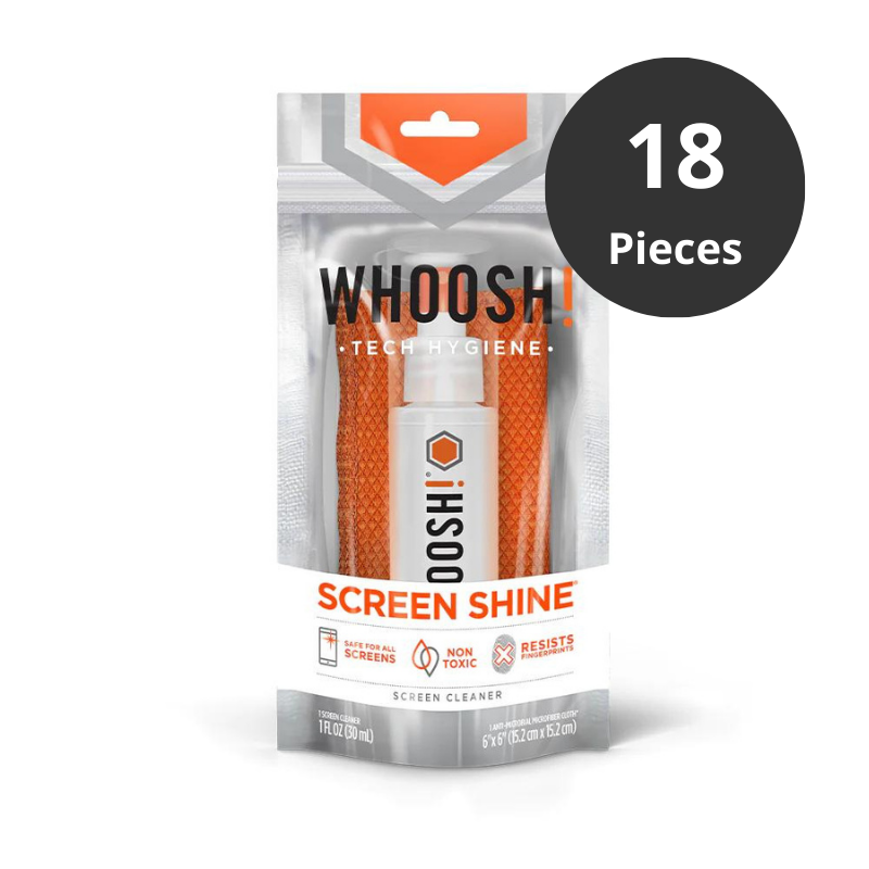 WHOOSH! Kit de Nettoyage Screen Shine Go (Boîte de vente 18 pièces)