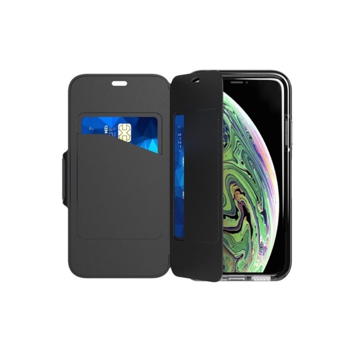 Tech21 Evo Wallet iPhone X / XS zwart - T21-6174