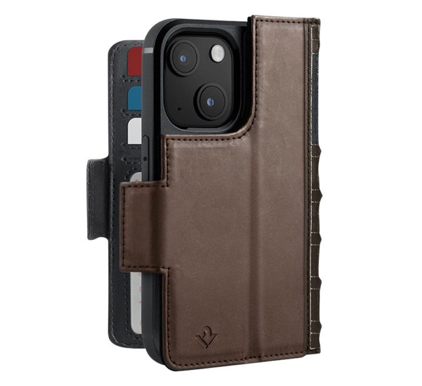 Twelve South BookBook - Coque iPhone 13 - Marron