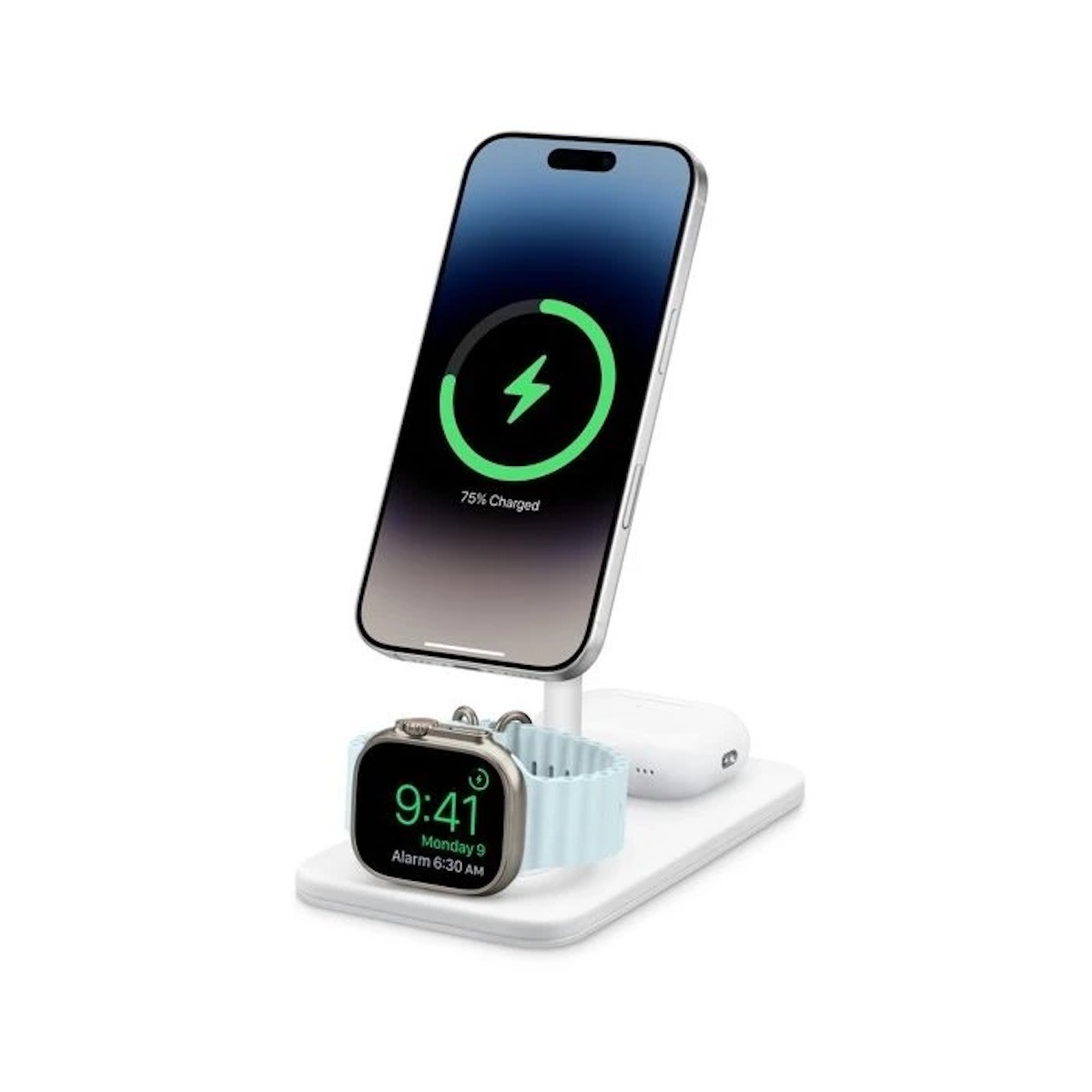 Twelve South HiRise 3 Deluxe 3-in-1 Oplaadstandaard wit - TS-2425