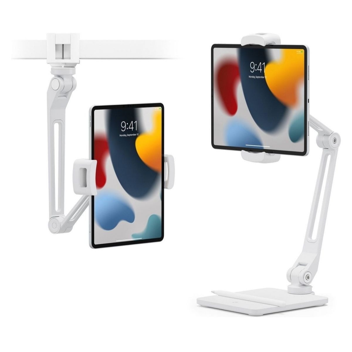 Twelve South Hover Bar Duo Mount Bureau/Klem Opvouwbare Standaard wit - 12-2144