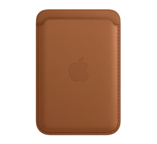 Apple Leren kaarthouder met MagSafe (1st gen) voor iPhone Saddle brown