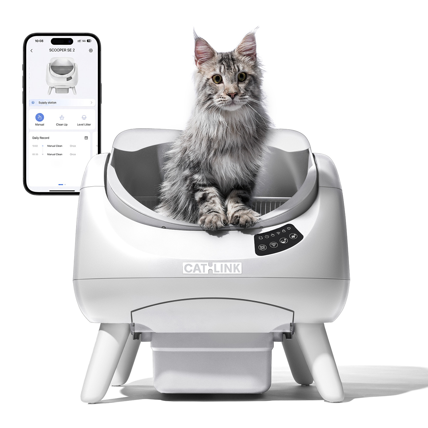 CATLINK Open X automatic litter box white