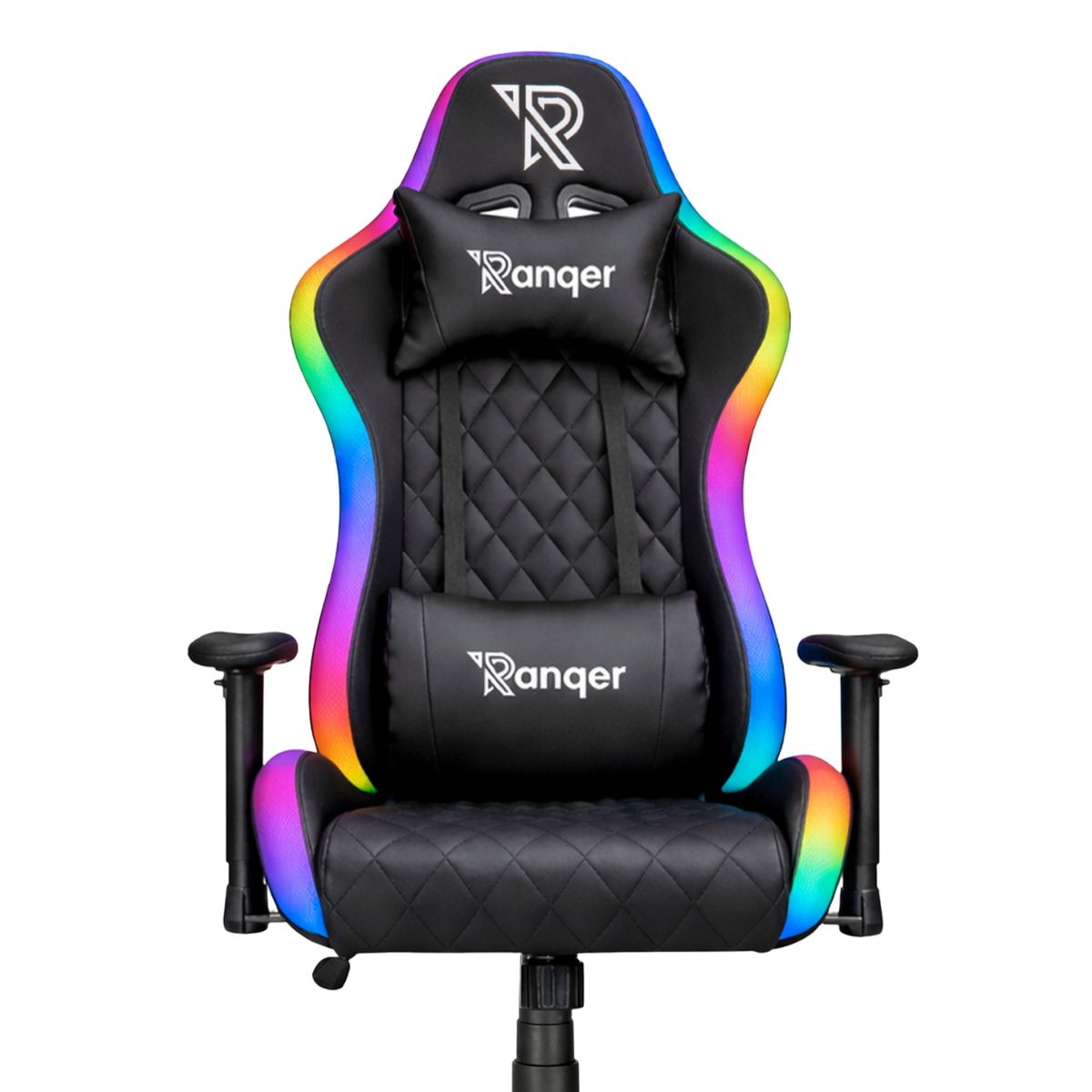 Ranqer Halo RGB gamestoel met LED verlichting zwart