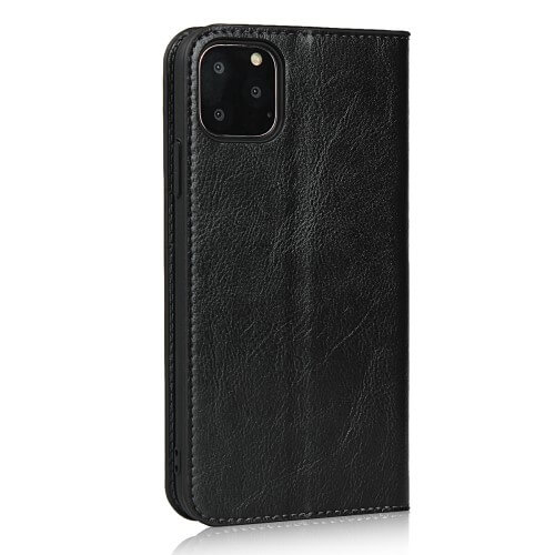 Casecentive Leren Wallet case Luxe iPhone 11 Pro zwart
