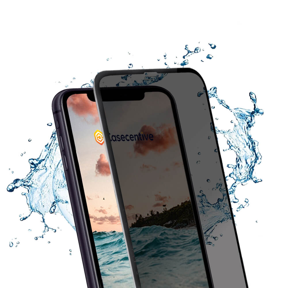 Casecentive Privacy Glass Screenprotector 3D full cover iPhone 12 Mini