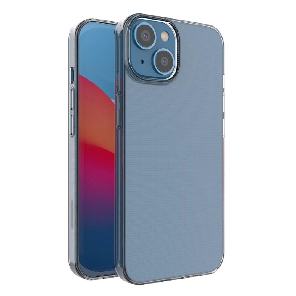 Casecentive Silicone case iPhone 15 Plus transparant