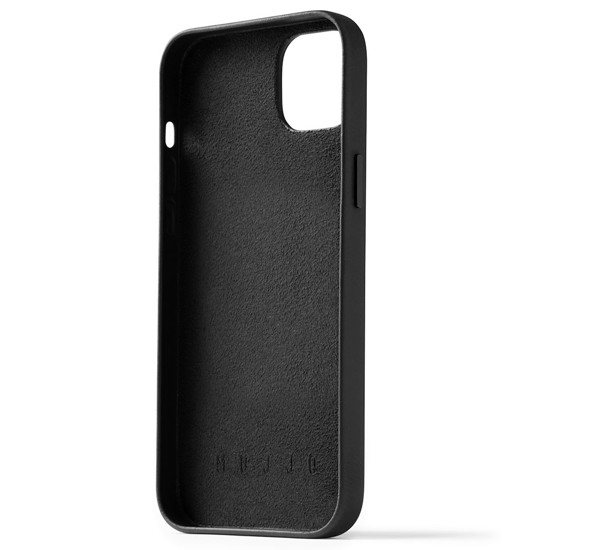 Mujjo Leather Wallet Case iPhone 14 Pro zwart